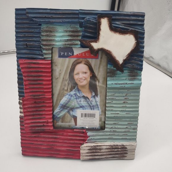 NWT BOGO 3 Dimensional Art Picture Frame 4x6 Texas Outline Buy One Get One Free - Picture 3 of 8